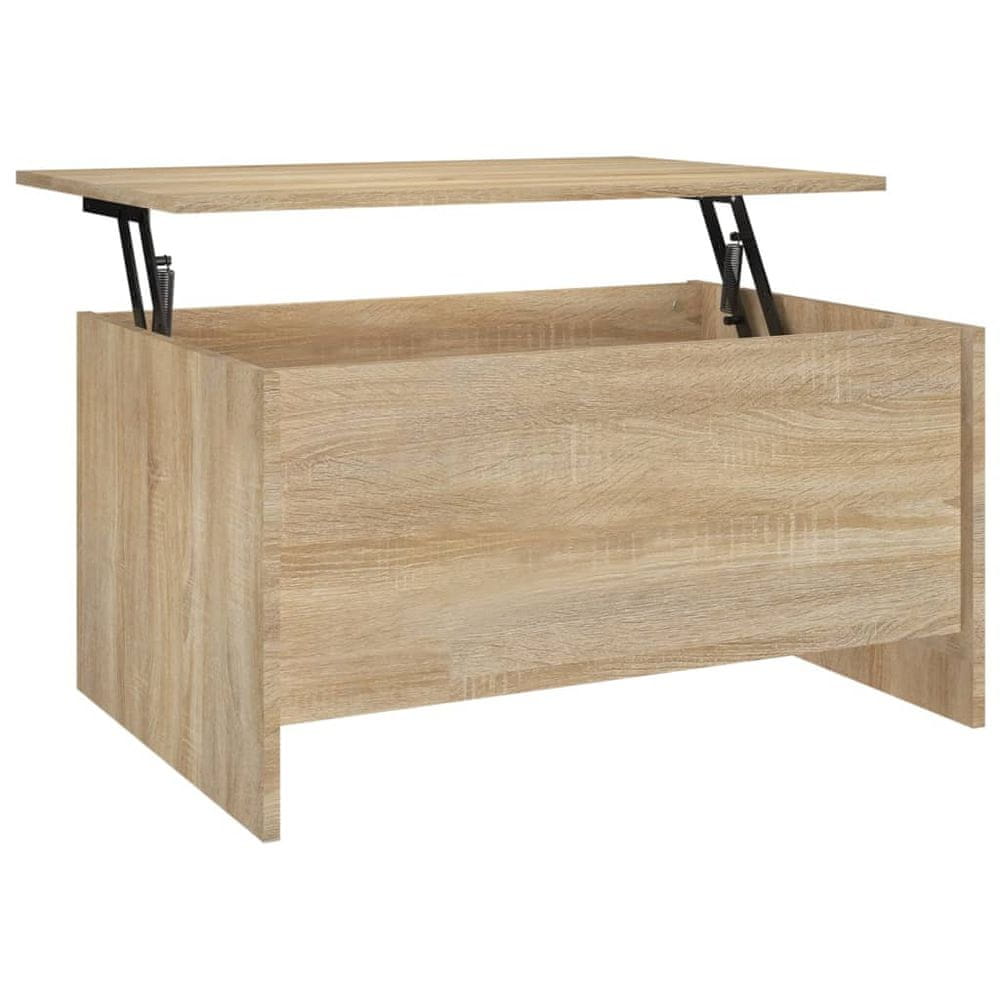 Vidaxl Konferenčný stolík dub sonoma 80x55,5x41,5 cm spracované drevo